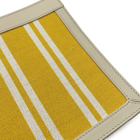 BALENCIAGA Shoulder Bag Canvas/Leather Yellow - Picture 6 of 16